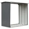 vidaXL Brennholzlager Verzinkter Stahl 172 x 91 x 154 cm Grau