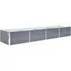 vidaXL Garten-Hochbeet Verzinkter Stahl 320x80x45 cm Grau