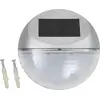 vidaXL Outdoor Solar-Wandleuchten LED 12 Stk. Rund Silbern