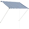 vidaXL Einziehbare Markise 150×150 cm Blau und Weiß
