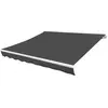 vidaXL Ersatzstoff für Markise Grau 330x245 cm Polyester