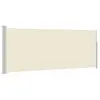 vidaXL Ausziehbare Seitenmarkise 117×314 cm Creme