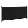 vidaXL Ausziehbare Seitenmarkise 140x314 cm Schwarz