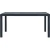vidaXL Gartentisch Anthrazit 150x90x72 cm Kunststoff Rattan-Optik