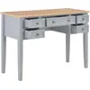 vidaXL Schreibtisch Grau 109,5 x 45 x 77,5 cm Holz