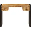 vidaXL Schreibtisch mit 2 Schubladen 110 x 50 x 77 cm Mangoholz Massiv