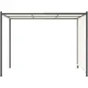 vidaXL Pergola mit Verstellbarem Dach Cremeweiß 3x3 m Stahl