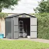 vidaXL Gerätehaus Grau 205x129x183 cm Verzinkter Stahl
