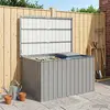 vidaXL Gartenbox Grau 149x99x93 cm