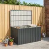 vidaXL Gartenbox Anthrazit 149x99x93 cm