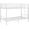 vidaXL Etagenbett Weiß Metall 90×200 cm