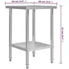 vidaXL, Werkbank + Arbeitsbock, Lindeno (60 cm, 60 cm)