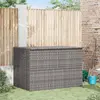vidaXL Garden-Auflagenbox Grau 150x100x100 cm Poly Rattan
