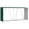 vidaXL Brennholzlager Verzinkter Stahl 330x84x152 cm Grün