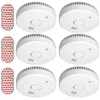 Elro Rauchmelder (6er Set Optischer Rauchwarnmelder mit 5 Jahres Batte...