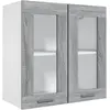 vidaXL, Regal, Nazonor (1x Hängeschrank aus Glas (2 Türen) 60 cm breit...