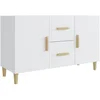 vidaXL Sideboard NA Sideboard Weiß 100x36x60 cm Spanplatte