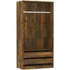 vidaXL, Kleiderschrank, Dorcoles (2 Schubladen) (100 x 50 x 200 cm)