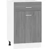 vidaXL, Regal, Nazonor (1x Unterschrank (1 Tür 1 Schublade) 50 cm) (50...