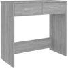 vidaXL Schreibtisch Grau Sonoma 80x40x75 cm Holzwerkstoff
