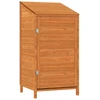 vidaXL Geräteschuppen Braun 55x52x112 cm Massivholz Tanne