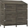 vidaXL Gerätehaus Anthrazit 102x52x112 cm Massivholz Tanne