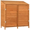 vidaXL Geräteschuppen Braun 102x52x112 cm Massivholz Tanne