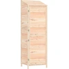 vidaXL Geräteschuppen 55x52x174,5 cm Massivholz Tanne