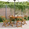 vidaXL Klappbarer Gartentisch 110 cm Massivholz Akazie