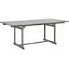 vidaXL Garten-Esstisch (150-200)x100x75 cm Massivholz Akazie