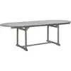 vidaXL Garten-Esstisch (160-240)x100x75 cm Massivholz Akazie