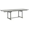 vidaXL Garten-Esstisch (160-240)x100x75 cm Massivholz Akazie