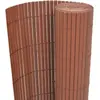 vidaXL Gartenzaun Doppelseitig 90x400 cm Braun