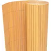 vidaXL Gartenzaun Doppelseitig 110x300 cm Gelb