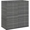 vidaXL Garten-Kissenbox PE Rattan 100x49x103,5 cm Grau