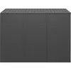 vidaXL Garten-Kissenbox PE Rattan 145x100x103 cm Schwarz