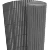 vidaXL Gartenzaun Doppelseitig 110x400 cm Grau