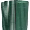 vidaXL Gartenzaun Doppelseitig 110x400 cm Grün