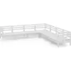 vidaXL 7-tlg. Garten-Lounge-Set Massivholz Kiefer Weiß