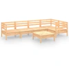 vidaXL 6-tlg. Garten-Lounge-Set Kiefer Massivholz