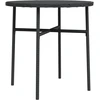 vidaXL Beistelltisch Schwarz 45 cm Poly Rattan