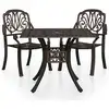 vidaXL 3-tlg. Bistro-Set Aluminiumguss Bronzen