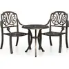 vidaXL 3-tlg. Bistro-Set Aluminiumguss Bronzen