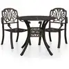 vidaXL 3-tlg. Bistro-Set Aluminiumguss Bronzen