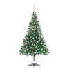 vidaXL, Weihnachtsbaum, Mads (mit 150 LEDs und roségoldenen Kugeln) (1...