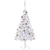 vidaXL, Weihnachtsbaum, Mads (mit 150 LEDs und roségoldenen Kugeln) (1...