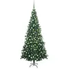 vidaXL, Weihnachtsbaum, Mads (mit 300 LEDs und weissen/grauen Bällen) ...