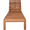 vidaXL Sonnenliege Massivholz Teak