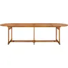 vidaXL Garten-Esstisch 280x90x75 cm Massivholz Akazie