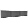 vidaXL Zaunelement Set WPC 526x105 cm Schwarz